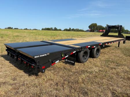 New 2027 Load Trail 102x32 Tandem 24k Flatbed Trailer W/ Max Ramps