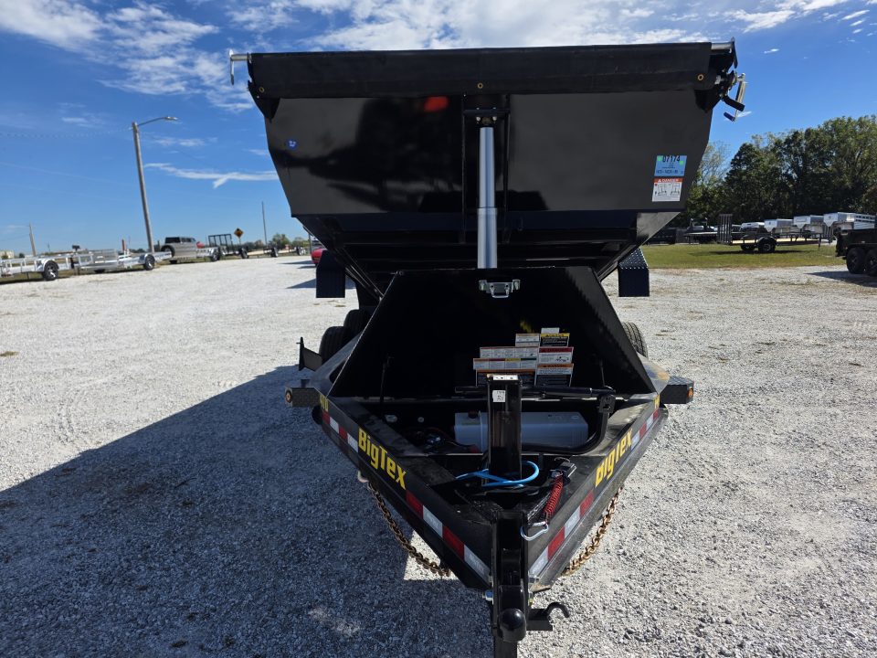 New 2027 Big Tex 83x14 Tandem 15.4K Telescopic Dump w/ 7 Gauge Floor & Slide In Ramps