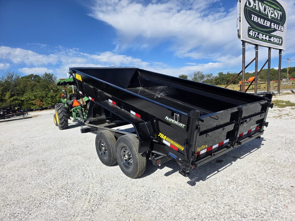 New 2027 Big Tex 83x14 Tandem 15.4K Telescopic Dump w/ 7 Gauge Floor & Slide In Ramps