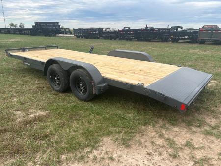 New 2027 Lamar 83x20 Tandem 7K Carhauler w/ 2' Dove & Slide In Ramps