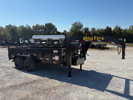 New 2027 Big Tex 83x14 Tandem 15.9K GN Dump w/ 2' Sides & Slide In Ramps