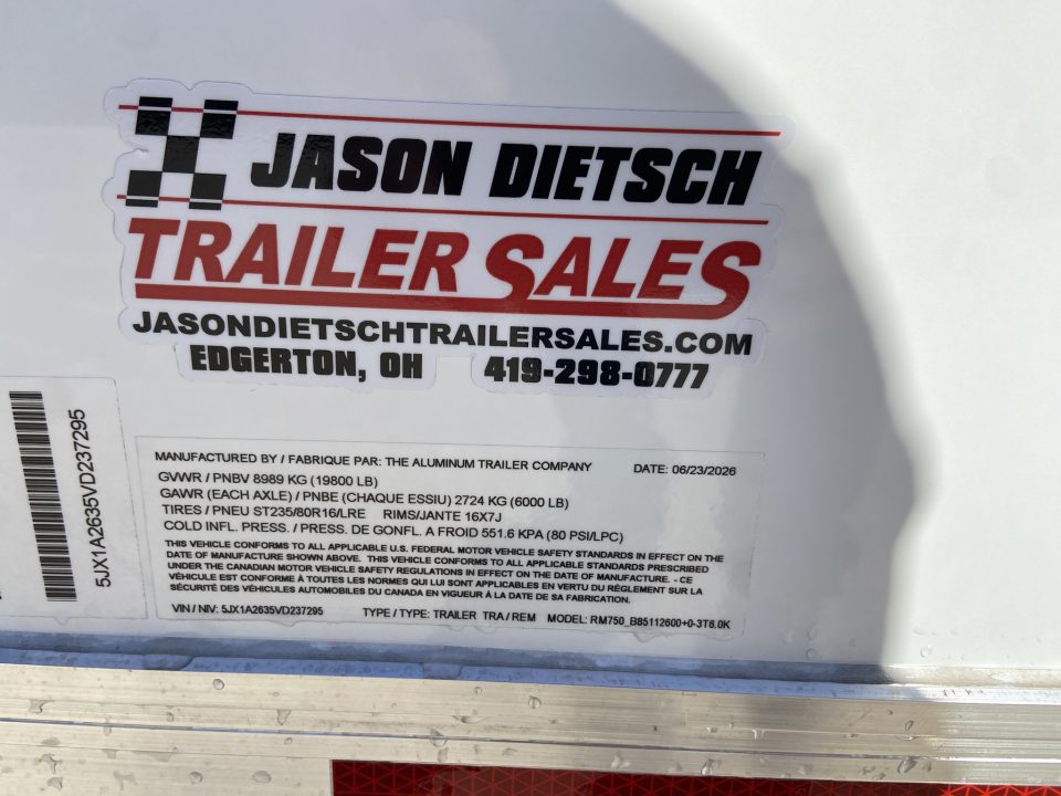 New ATC Stacker Racing Trailer 26'