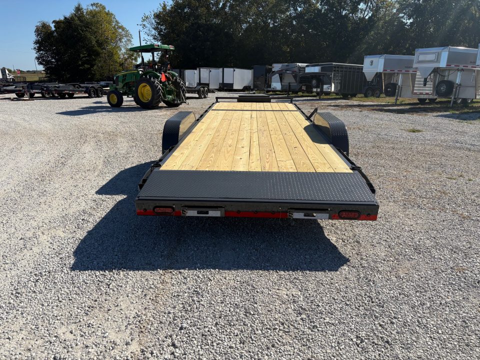 New 2027 Lamar 83x24 Tandem 10K Carhauler w/ 2' Dove & Slide In Ramps