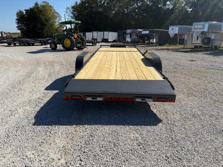 New 2027 Lamar 83x24 Tandem 10K Carhauler w/ 2' Dove & Slide In Ramps