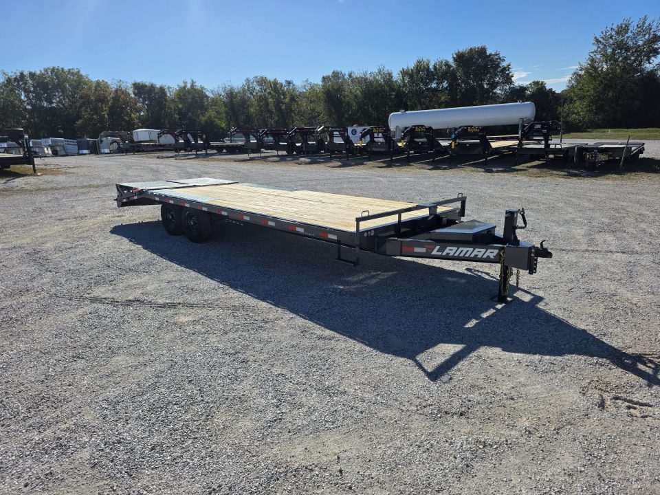 New 2027 Lamar 102X24 TANDEM 14K DECKOVER W/MAX RAMPS