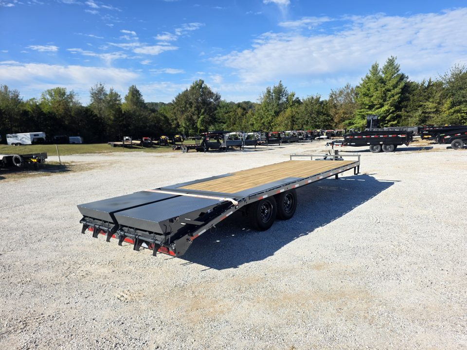 New 2027 Lamar 102X24 TANDEM 14K DECKOVER W/MAX RAMPS