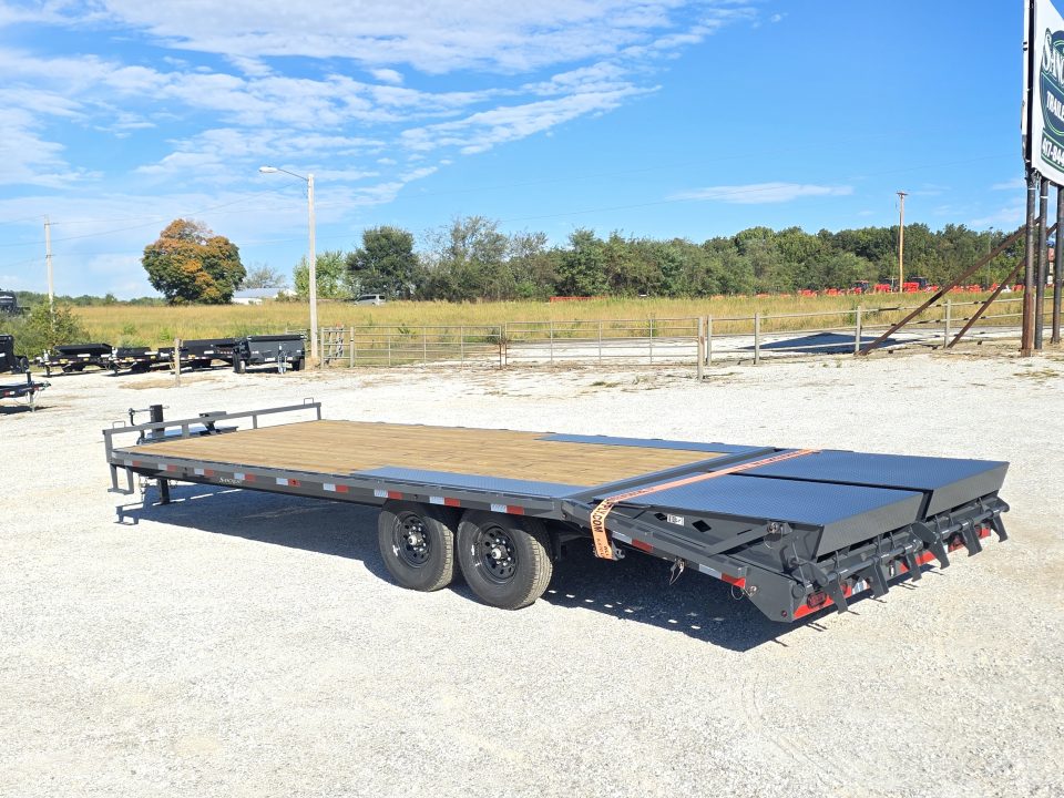New 2027 Lamar 102X24 TANDEM 14K DECKOVER W/MAX RAMPS