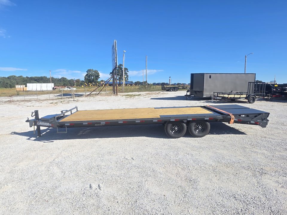 New 2027 Lamar 102X24 TANDEM 14K DECKOVER W/MAX RAMPS