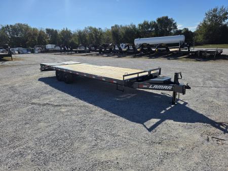 New 2027 Lamar 102X24 TANDEM 14K DECKOVER W/MAX RAMPS