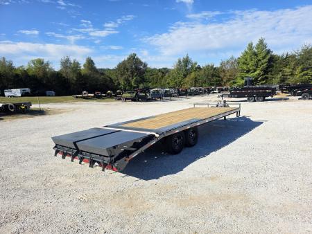 New 2027 Lamar 102X24 TANDEM 14K DECKOVER W/MAX RAMPS