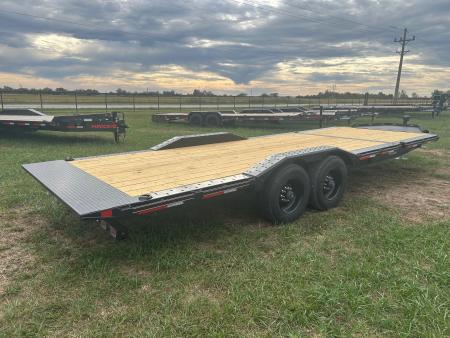 New 2027 Diamond C 102x24 Tandem 23K Pro Tilt w/ 6' Stationary Deck & Drive Over Fenders