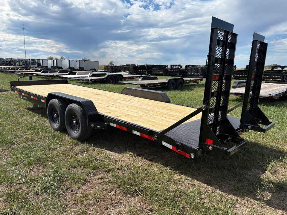 New 2027 MAXX-D 83x24 Tandem 14K Equipment Trailer W/ Stand Up Ramps