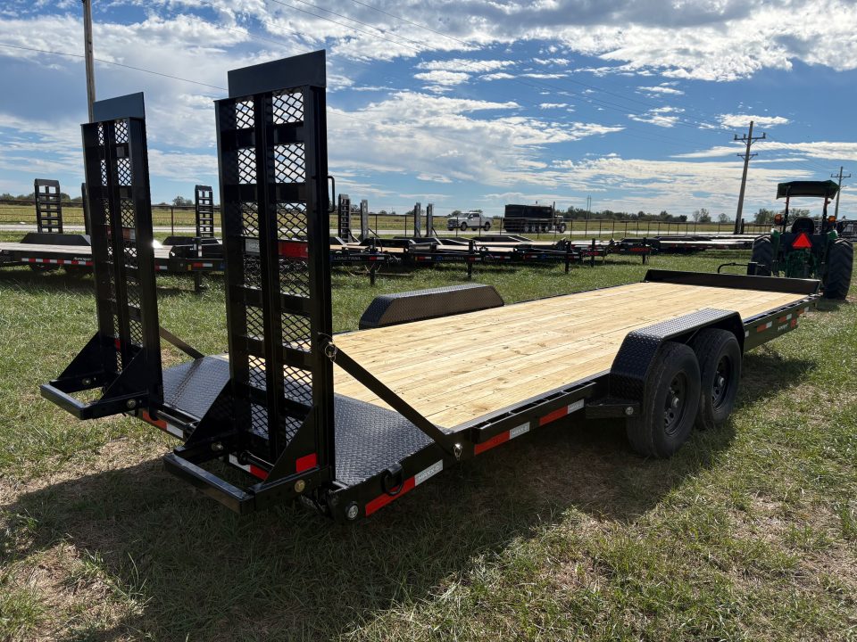 New 2027 MAXX-D 83x24 Tandem 14K Equipment Trailer W/ Stand Up Ramps