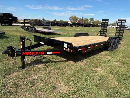 New 2027 MAXX-D 83x24 Tandem 14K Equipment Trailer W/ Stand Up Ramps