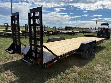 New 2027 MAXX-D 83x24 Tandem 14K Equipment Trailer W/ Stand Up Ramps