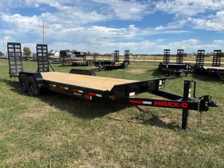 New 2027 MAXX-D 83x24 Tandem 14K Equipment Trailer W/ Stand Up Ramps