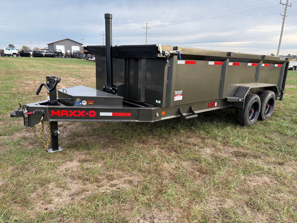 New 2027 MAXX-D Tandem 16K Telescopic Dump Trailer W/ 3' Sides & Wireless Remote