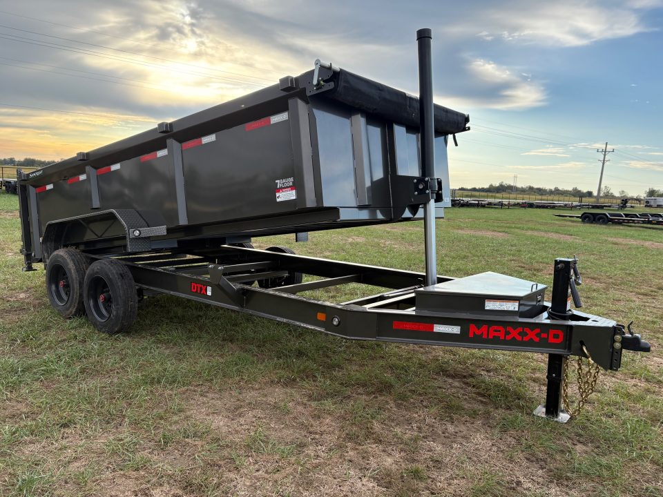 New 2027 MAXX-D Tandem 16K Telescopic Dump Trailer W/ 3' Sides & Wireless Remote