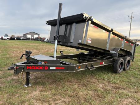 New 2027 MAXX-D Tandem 16K Telescopic Dump Trailer W/ 3' Sides & Wireless Remote