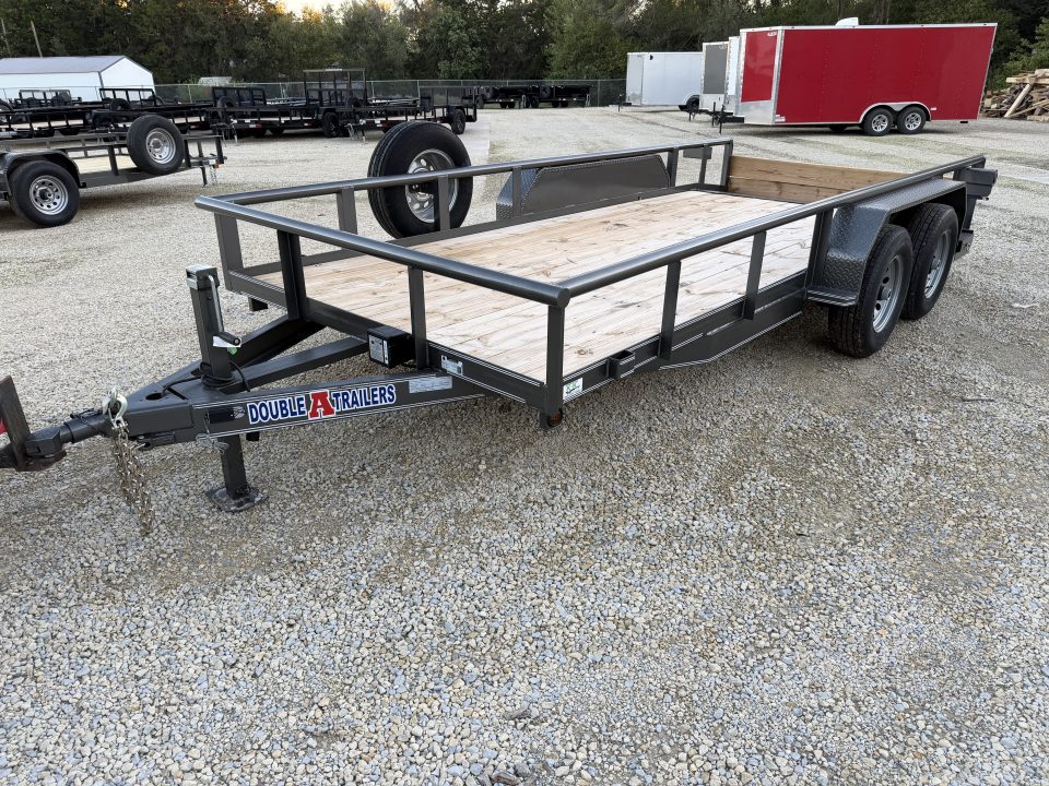 New 2026 Double A 77x16 Utility Trailer 10K