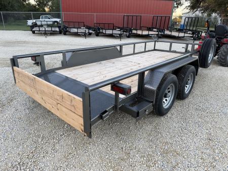 New 2026 Double A 77x16 Utility Trailer 10K