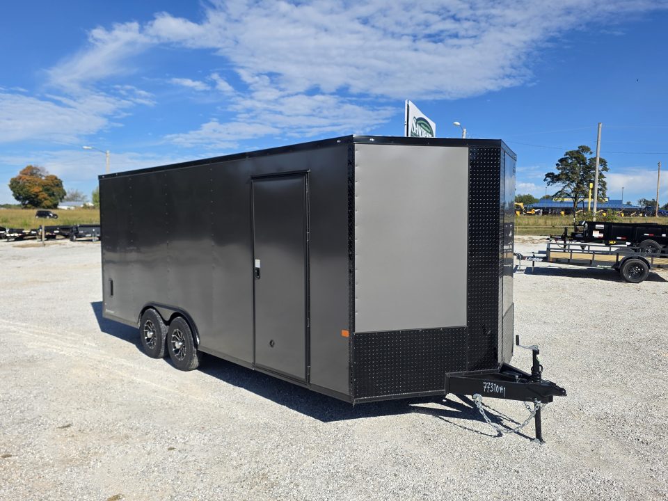 New 2027 Rock Solid 8.5x20 Tandem 10K Cargo w/ 7' Interior Height, .080 Exterior, & Ramp Door