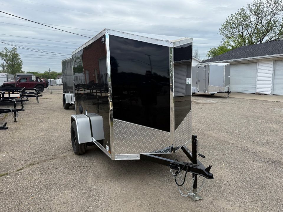 New 2027 US Cargo 5 x 8 Enclosed Trailer w/ Ramp Door with 5ft interior 6IN Side Door (Single) Cargo / Enclosed Trailer- UPGRADES