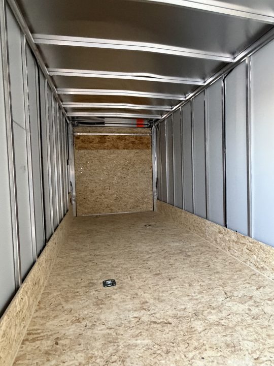 New 2027 7 X 27 All Aluminum 4 - 5 Place Lightning Aluminum Enclosed Trailer with 7ft interior -