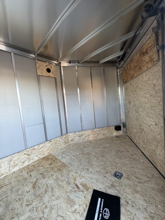 New 2027 7 X 27 All Aluminum 4 - 5 Place Lightning Aluminum Enclosed Trailer with 7ft interior -