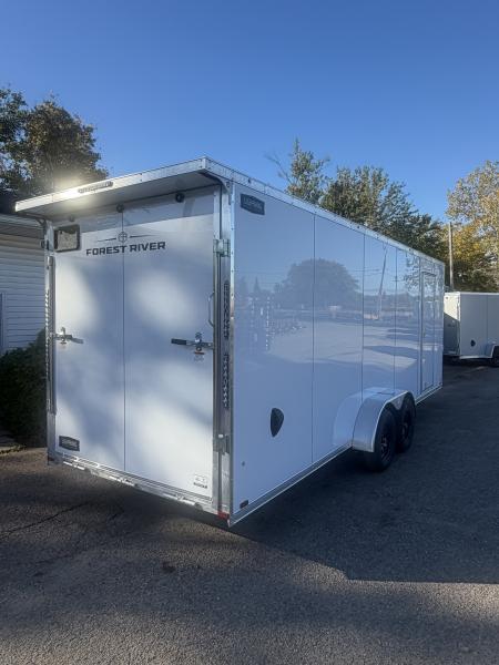 New 2027 7 X 27 All Aluminum 4 - 5 Place Lightning Aluminum Enclosed Trailer with 7ft interior -