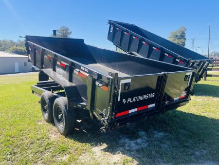 New 2026 DP Platinum Star 7x16 Telescopic Dump 14k Dump Trailer