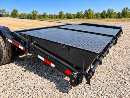 New 2026 Delco Trailers 102"X24' DECK OVER 7KS MEGA RAMPS Utility Trailer