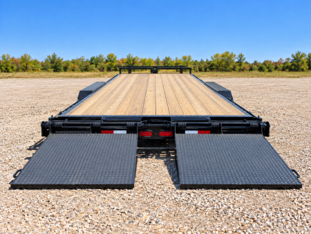 New 2026 Delco Trailers 102"X24' DECK OVER 7KS MEGA RAMPS Utility Trailer