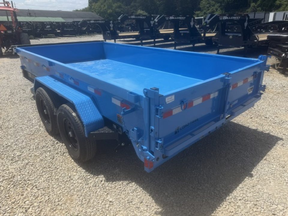 New Load Trail Dump 7x14 14K 18" Sides- Black/Blue