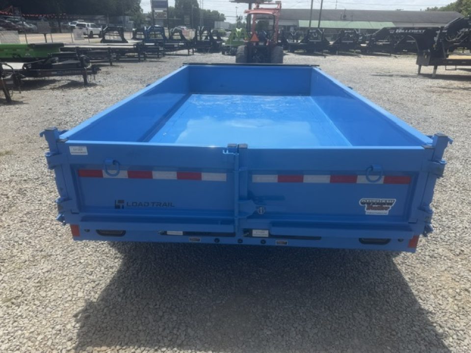 New Load Trail Dump 7x14 14K 18" Sides- Black/Blue