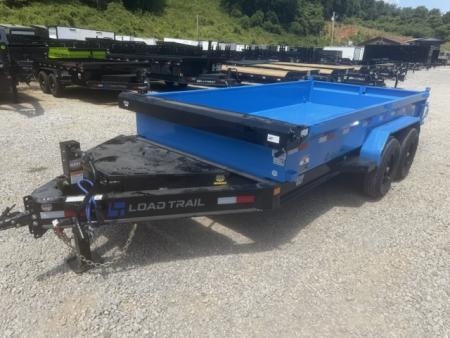 New Load Trail Dump 7x14 14K 18  Sides- Black/Blue