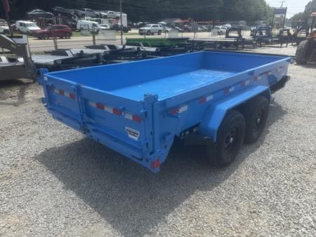 New Load Trail Dump 7x14 14K 18" Sides- Black/Blue