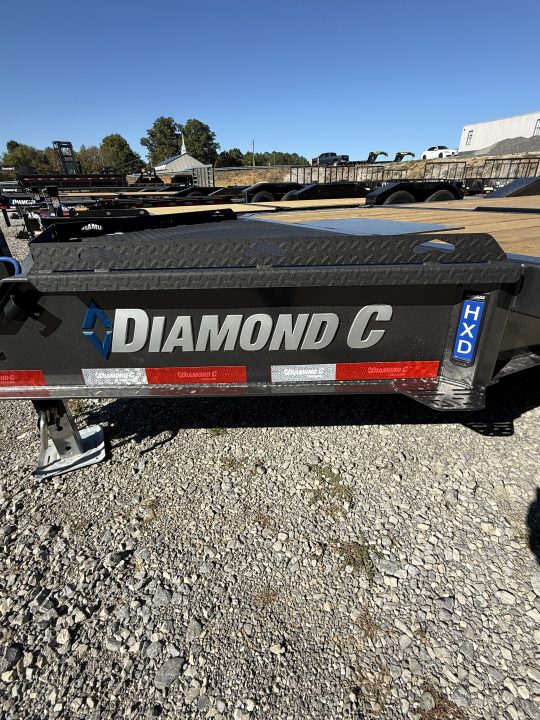 New 2027 Diamond C HXD 210 22’ Tilt Trailer, 23K GVWR, 102” WIDE, DRIVE OVER FENDERS, 2SPD JACK, WINCH PLATE/BED ROLLER