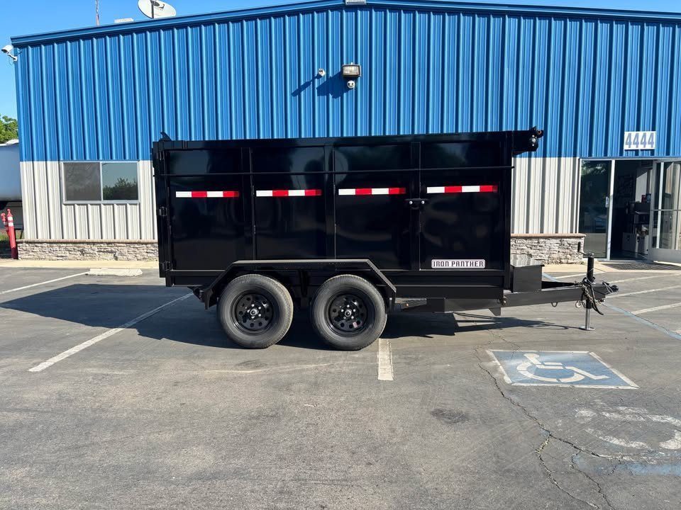 New 2026 Iron Panther 5x10x4 Single Ram Dump Trailer 7,000 lbs GVWR
