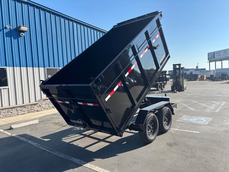 New 2026 Iron Panther 6x10x4 Single Ram Dump Trailer 7,000lbs GVWR