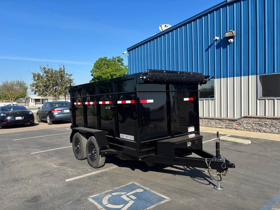 New 2026 Iron Panther 6x10x4 Single Ram Dump Trailer 7,000lbs GVWR