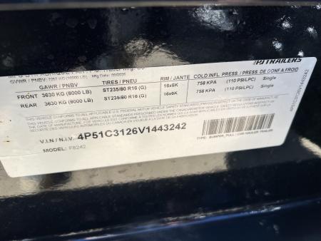 New 2027 PJ Trailers 24 Deckover F8 8K Axles Equipment Trailer
