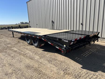 New 2027 PJ Trailers 24 Deckover F8 8K Axles Equipment Trailer