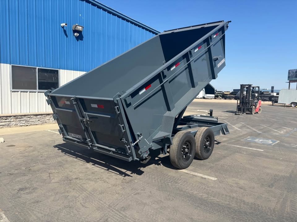 New 2026 Iron Panther 6'x12x3 Scissor Dump Trailer 9,995lbs GVWR