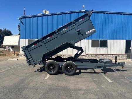New 2026 Iron Panther 6'x12x3 Scissor Dump Trailer 9,995lbs GVWR