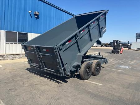 New 2026 Iron Panther 6'x12x3 Scissor Dump Trailer 9,995lbs GVWR