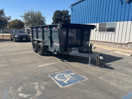 New 2026 Iron Panther 6'x12x3 Scissor Dump Trailer 9,995lbs GVWR