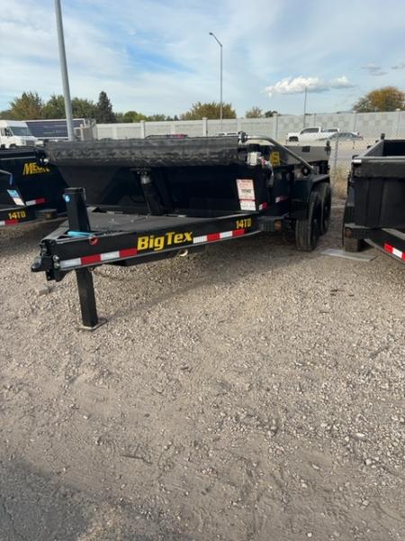 New 2027 Big Tex Trailers 7X14 HEAVY DUTY TELESCOPIC DUMP TRAILER 15.4K W/SLIDE IN RAMPS
