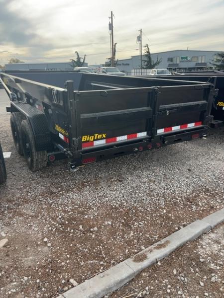 New 2027 Big Tex Trailers 7X14 HEAVY DUTY TELESCOPIC DUMP TRAILER 15.4K W/SLIDE IN RAMPS