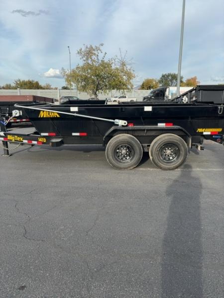 New 2027 Big Tex Trailers 7X14 HEAVY DUTY TELESCOPIC DUMP TRAILER 15.4K W/SLIDE IN RAMPS